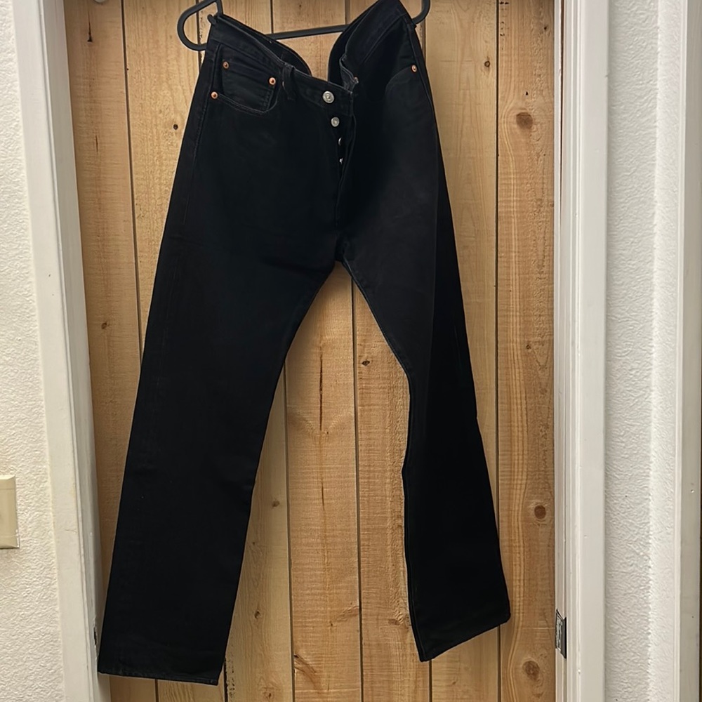 Levi’s 501 Black Fly Button